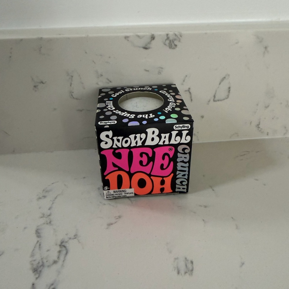 NeeDoh SnowBall Crunch Stress Ball - Squidhy